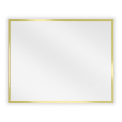 Mexen Loft, obdĺžnikové kúpeľňové zrkadlo 50 x 40 cm, farba rámu zlatá lesklá, 9852-050-040-000-50