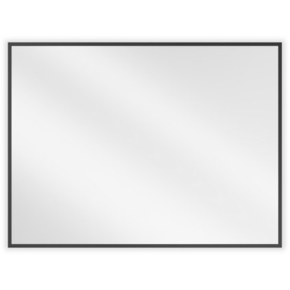 Mexen Loft, obdĺžnikové kúpeľňové zrkadlo 80 x 60 cm, farba rámu čierna matná, 9852-080-060-000-70