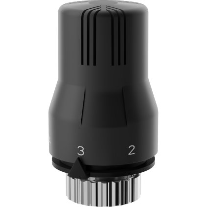 Mexen, termostatická hlavica M30x1,5mm, čierna, W908-002-70