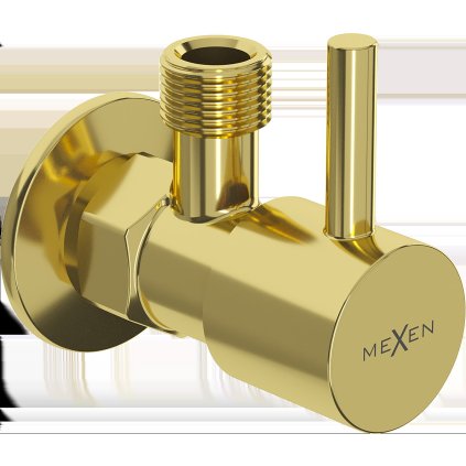 Mexen R1, rohový ventil pre batériu 1/2"x3/8", zlatá lesklá, 79970-50