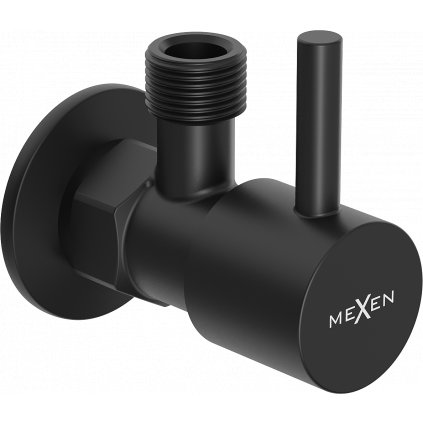 Mexen R1, rohový ventil pre batériu 1/2"x3/8", čierna matná, 79970-70