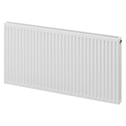 Mexen CC21, panelový radiátor 400 x 1100 mm, spodné stredové pripojenie, 1019 W, biela, W6C21-040-110-00