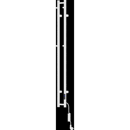 Mexen Pino, elektrické vykurovacie teleso s vešiakmi na uteráky 1405x137 mm, 150 W, biela, W301-1405-137-00-20