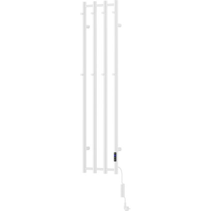 Mexen Pino, elektrické vykurovacie teleso s vešiakmi na uteráky 1405x347 mm, 250 W, biela, W301-1405-347-00-20