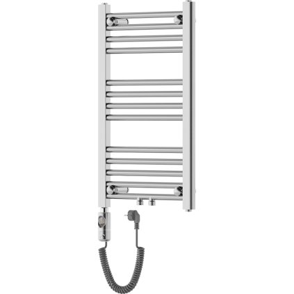 Mexen Mars, elektrické vykurovacie teleso 700x400 mm + vykurovacia tyč 300 W, chrómová, W110-0700-400-2300-01