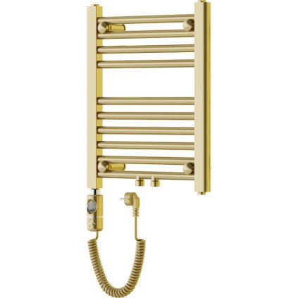 Mexen Mars, elektrické vykurovacie teleso 500 x 400 mm, 300 W, zlatá lesklá, W110-0500-400-2300-50