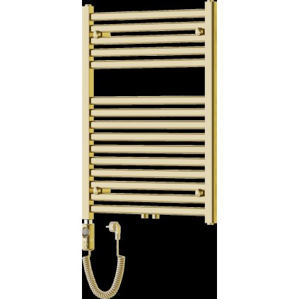 Mexen Hades, elektrické vykurovacie teleso 800 x 600 mm, 600 W, zlatá lesklá, W104-0800-600-2600-50