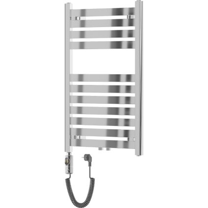 Mexen Uran, elektrické vykurovacie teleso 800x500 mm + vykurovacia tyč 300 W, chrómová, W105-0800-500-2300-01
