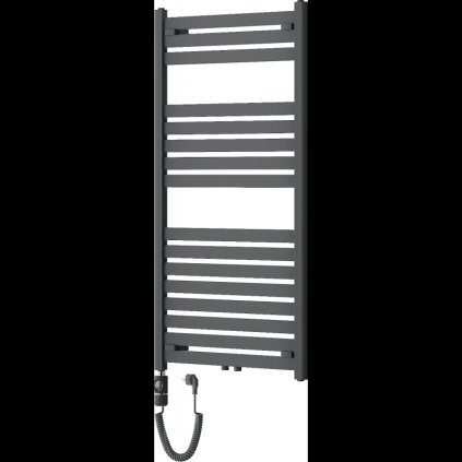 Mexen Uran, elektrické vykurovacie teleso 1200x600 mm + vykurovacia tyč 600 W, antracitová, W105-1200-600-2600-66