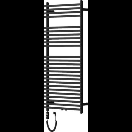 Mexen Sol, elektrické vykurovacie teleso 1200x500 mm + vykurovacia tyč 600 W, čierna, W125-1200-500-2600-70