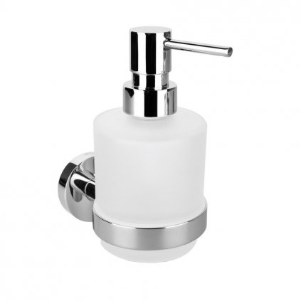 Sapho, X-ROUND dávkovač mydla 200ml, mliečne sklo, chróm, XR103