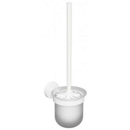 Sapho, X-ROUND WHITE WC kefa závesna, mliečne sklo, biela mat, XR303W