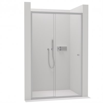 Cerano Varone, posuvné sprchové posuvné dvere 130x195 cm, 6mm číre sklo, chrómový profil, CER-CER-DY505-130-195