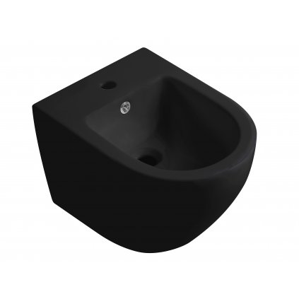 Cerano Fizo, keramický závesný bidet 490x360x370 mm, čierna matná, CER-CER-417404