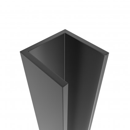 Cerano, stenový profil pre inštaláciu do niky pre dvere a zásteny Marino a Volpe L/P 190 cm, čierna, CER-CER-425026