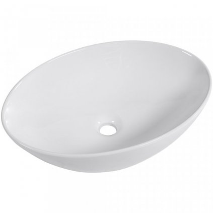 Cerano Ezro, keramické umývadlo na dosku 560x385x150 mm, biela lesklá, CER-CER-428416