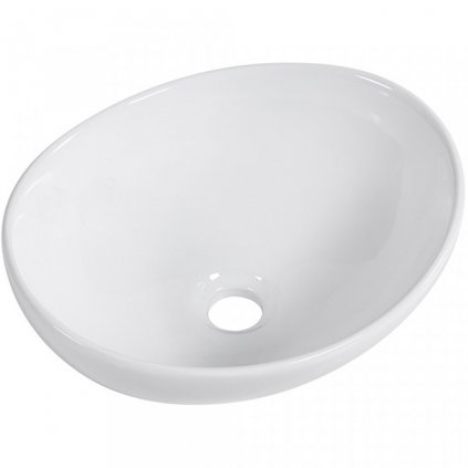 Cerano Giorgio, keramické umývadlo na dosku 410x330x150 mm, biela lesklá, CER-CER-428413