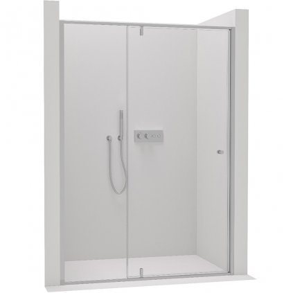 Cerano Santini, krídlové sprchové dvere 100x195 cm, 6mm číre sklo, chrómový profil, CER-CER-426205