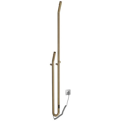 Sapho, DUOPASSO elektrický sušiak uterákov s časovačem, 122x1700mm, 45 W, zlato mat, ER830