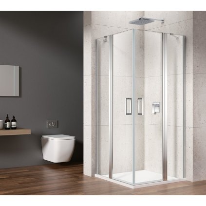 Gelco, LORO štvorcová sprchová zástena 900x900 mm, rohový vstup, GN4890-01