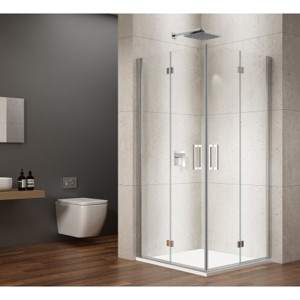 Gelco, LORO obdĺžniková sprchová zástena 900x800mm, rohový vstup, L/P varianta, GN4790-03