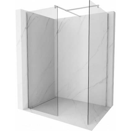 Mexen Kioto, sprchový kút typ Walk-In 90 x 95 cm, 8mm číre sklo, chrómový profil, 800-090-202-01-00-095