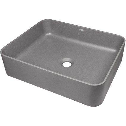 Deante Temisto, granitové umývadlo na dosku 500x400x120mm, antracitová metalíza, DEA-CQT_TU5S