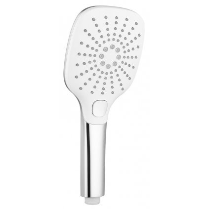 Sapho, Ručná masážná sprcha s tlačidlom, 3 režimy, 109x109mm, ABS/chróm, 1204-52