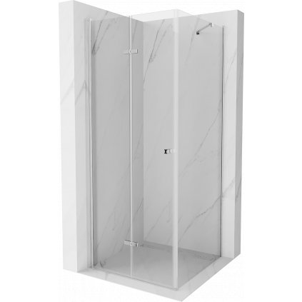 Mexen Lima, sprchovací kút 80 (dvere) x 80 (stena) cm, 6mm číre sklo, chrómový profil, 856-080-080-01-00