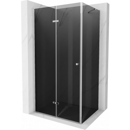 Mexen Lima, sprchovací kút 70 (dvere) x 100 (stena) cm, 6mm šedé sklo, chrómový profil, 856-070-100-01-40