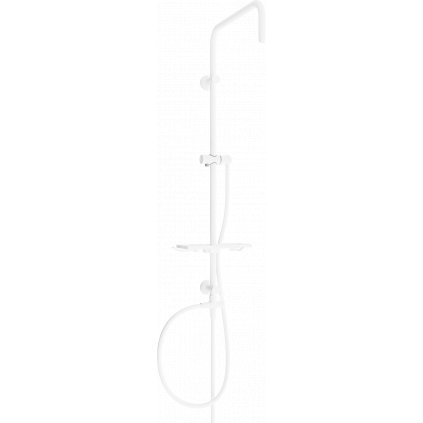 Mexen T, sprchový stĺp, sprchová hadica 150cm, polička, prepínač sprchy, biela, 7939399-20