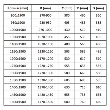 Mexen APIA sprchové posuvné dvere do otvoru 130 cm, čierna, 845-130-000-70-00