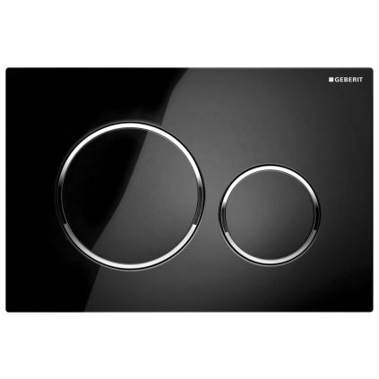 Geberit Sigma20 - Ovládacie tlačidlo Sigma20, čierna/chróm lesklý, 115.882.KM.1