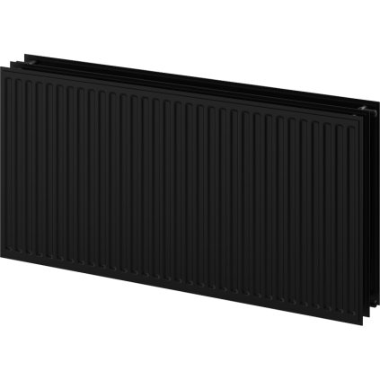 Mexen Hygiene CH30, panelový radiátor 400 x 2000 mm, bočné pripojenie, 2192 W, čierna, W430H-040-200-70