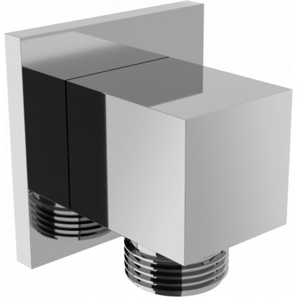 Mexen príslušenstvo - uhlový konektor 1/2" Cube, chróm, 79340-00