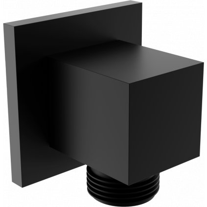 Mexen príslušenstvo - uhlový konektor 1/2" Cube, čierna, 79340-70