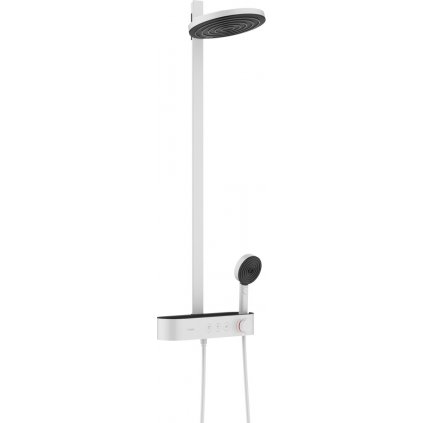 Hansgrohe Pulsify, Showerpipe 260 2jet s termostatom ShowerTablet Select 400, biela matná, HAN-24240700