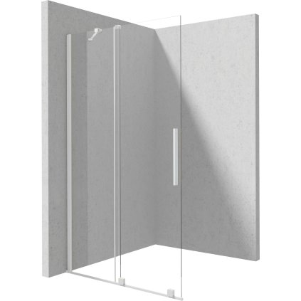 Deante Prizma, posuvné sprchové dvere 1000x1950mm, 6mm číre sklo, biely profil, DEA-KTJ_A30R