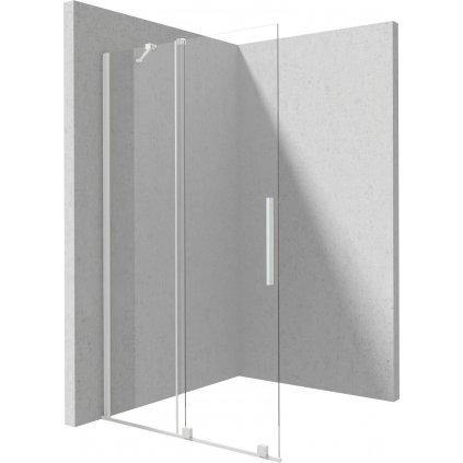 Deante Prizma, posuvné sprchové dvere 1000x1950mm, 6mm číre sklo, biely profil, DEA-KTJ_A32R