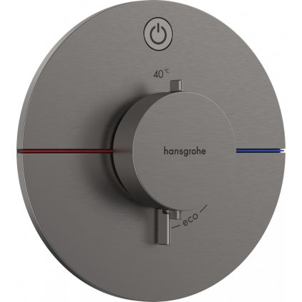 Hansgrohe ShowerSelect Comfort S, termostat pod omietku pre 1 spotrebič, kartáčovaný čierny chróm, HAN-15553340