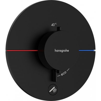 Hansgrohe ShowerSelect Comfort S, termostat pod omietku pre 1 spotrebič a ďalší výtok, čierna matná, HAN-15562670