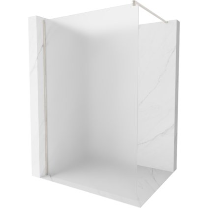 Mexen Kioto, sprchová zástena Walk-In 140 x 200 cm, 8mm sklo námraza, brúsená oceľ profil, 800-140-101-97-30