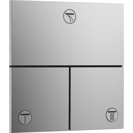 Hansgrohe ShowerSelect Comfort E, ventil pod omietku pre 3 spotrebiče, chrómová, HAN-15573000