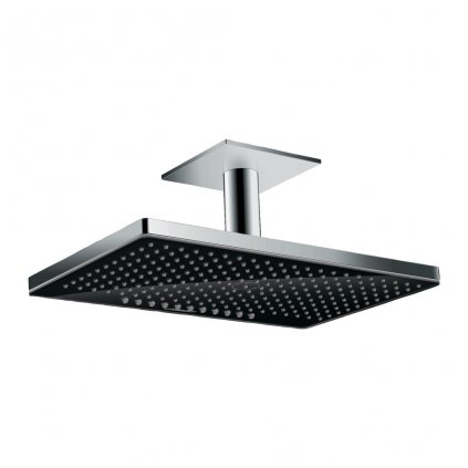 Hansgrohe Rainmaker Select, hlavová sprcha 460 2jet so sprchovým ramenom, čierna/chrómová, HAN-24004600