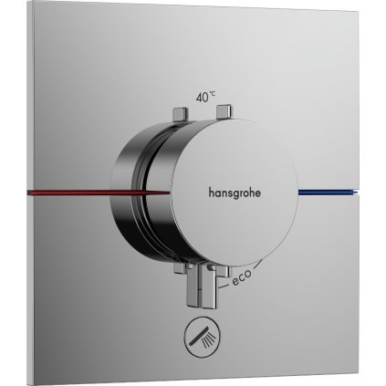 Hansgrohe ShowerSelect Comfort E, termostat pod omietku pre 1 spotrebič a ďalší výtok, chrómová, HAN-15575000