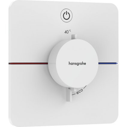 Hansgrohe ShowerSelect Comfort Q, termostat pod omietku pre 1 spotrebič, biela matná, HAN-15581700