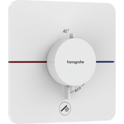 Hansgrohe ShowerSelect Comfort Q, termostat pod omietku pre 1 spotrebič a ďalší výtok, biela matná, HAN-15589700