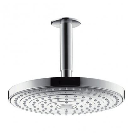Hansgrohe Raindance Select S, hlavová sprcha 240 2jet s prívodom od stropu, biela/chrómová, HAN-26467400