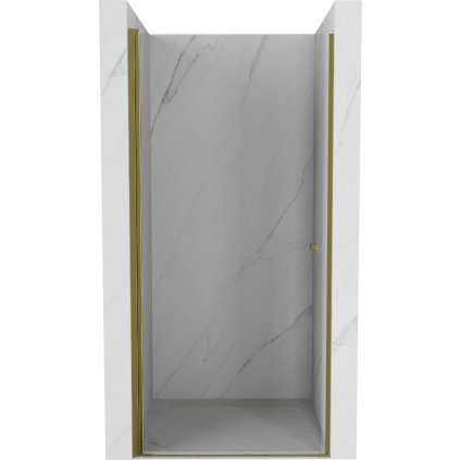 Mexen Pretoria, sprchové dvere do otvoru 70 x 190 cm, 6mm číre sklo, zlatý profil, 852-070-000-50-00