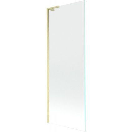 Mexen Next L, 1-krídlová vaňová zástena 70 x 150 cm, 6mm číre sklo, zlatý matný profil, 895-070-000-03-00-55